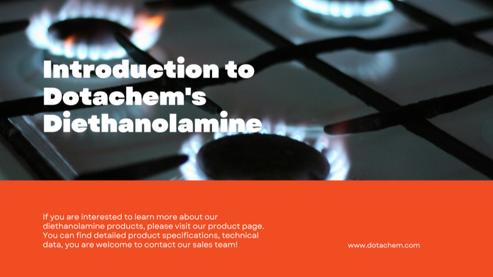 Introduction à la diéthanolamine de Dotachem: utilisations et applications