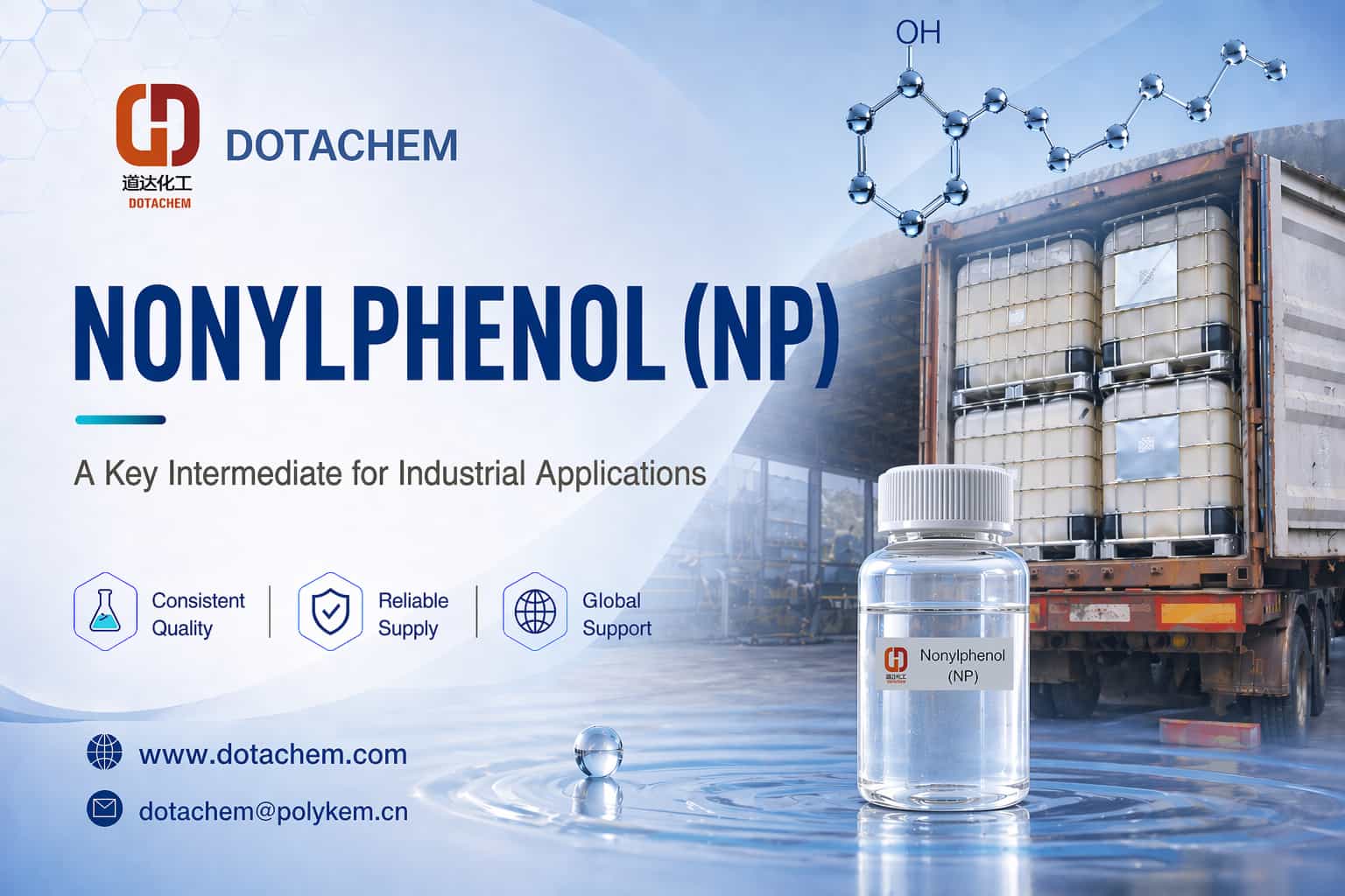 Dotachem Nonylphénol (NP) : un intermédiaire clé pour les applications industrielles