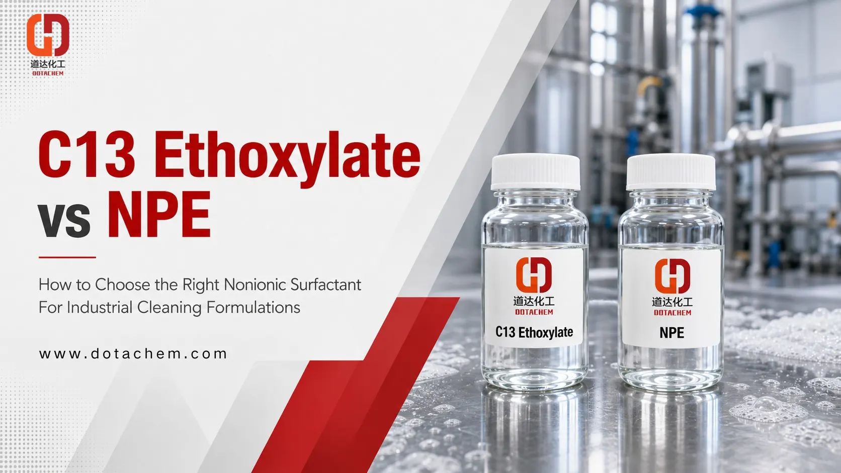 Comment choisir entre les alcools C13 éthoxylate et NPE dans les formulations de nettoyage industriel